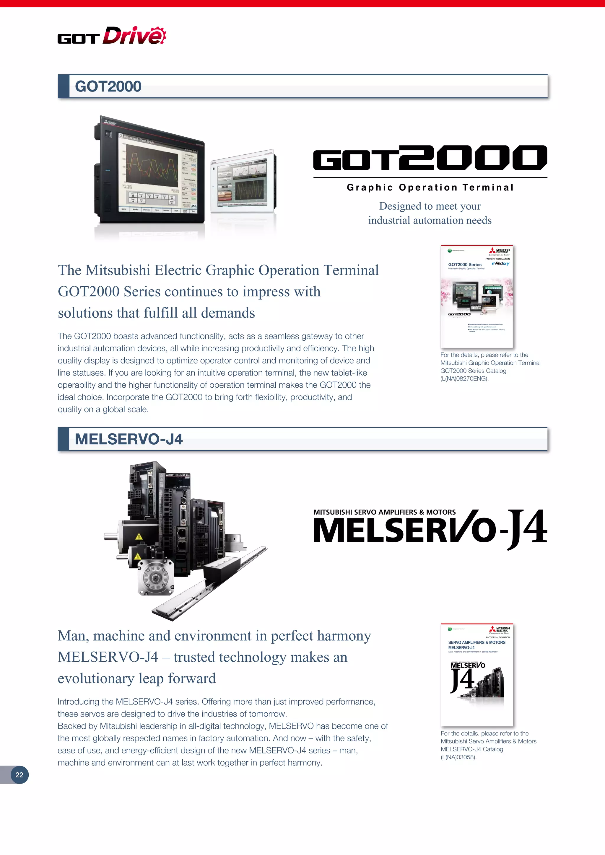Mitsubishi graphic operation terminal got2000 series drive control