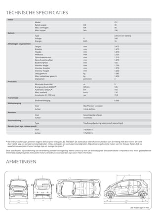 Mitsubishi i-MiEV Japan-Netherland Embassy Car 2010 - J