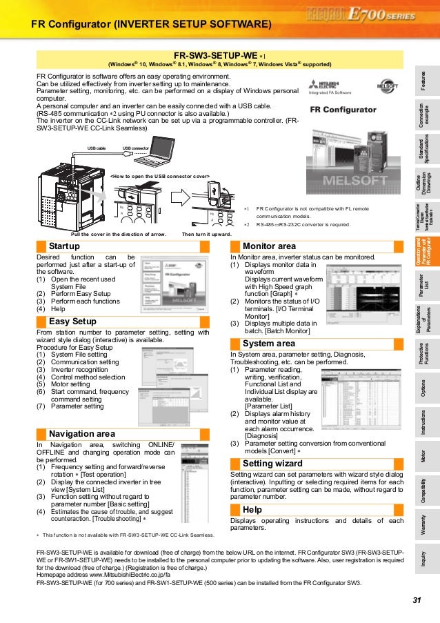 Mitsubishi e700 руководство