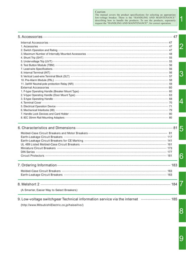 Mitsubishi low voltage catalogmccbelcbmitsubishielectric