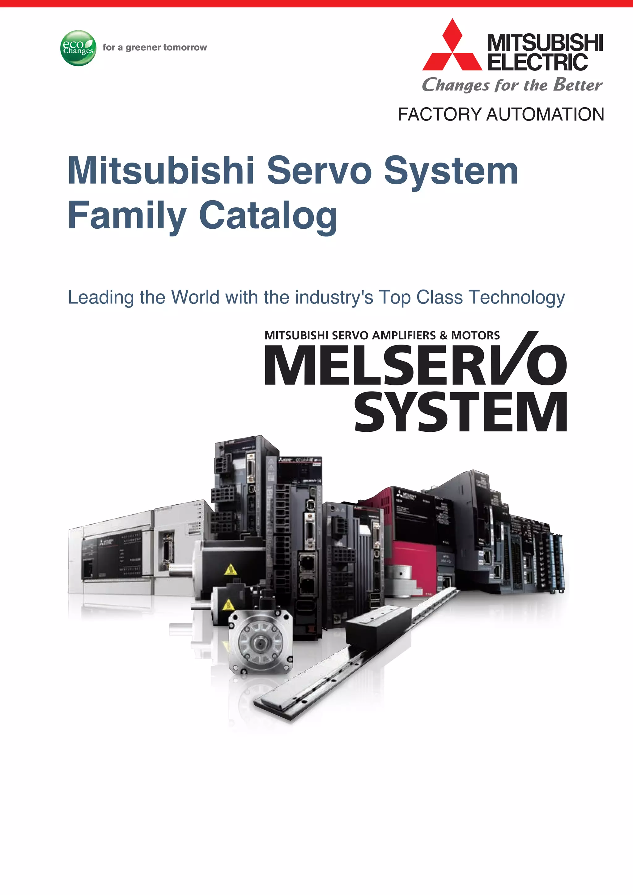 Mitsubishi servo system family catalog PDF
