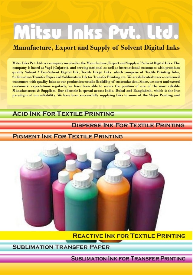Mitsu Inks Pvt. Ltd.Gujarat India