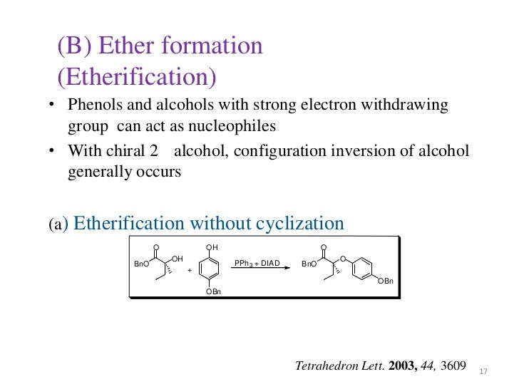 group configuration 0 electron Mitsunobu reaction