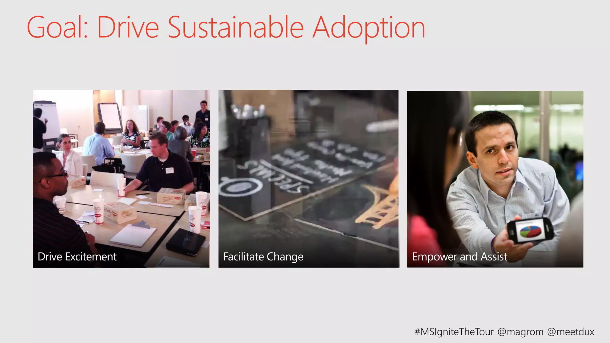Goal: Drive Sustainable Adoption
 