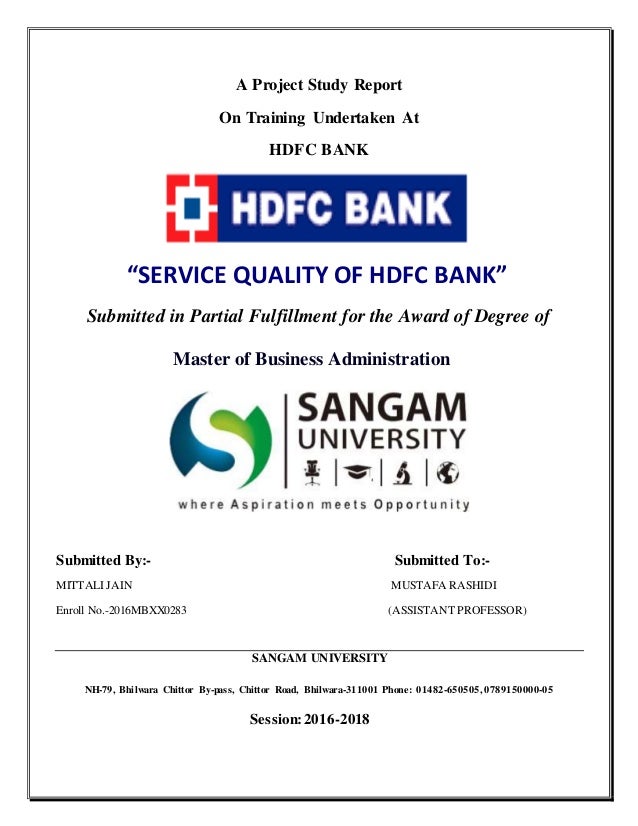 Hdfc Report