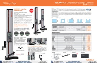 Mitutoyo 2020 Height Gage Promo | PDF | Computer Peripherals | Computing