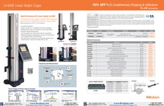 Mitutoyo 2020 Height Gage Promo | PDF | Computer Peripherals | Computing