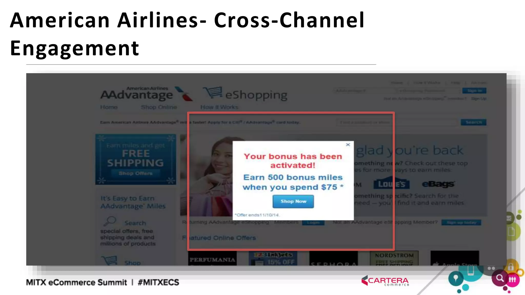 11
American Airlines- Cross-Channel
Engagement