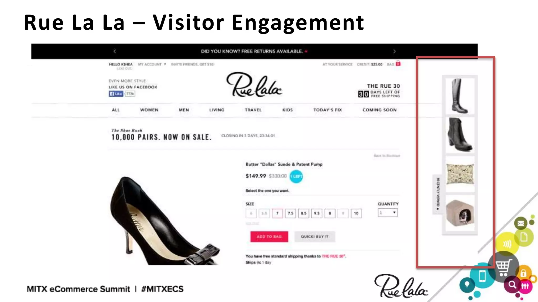 Rue La La – Visitor Engagement