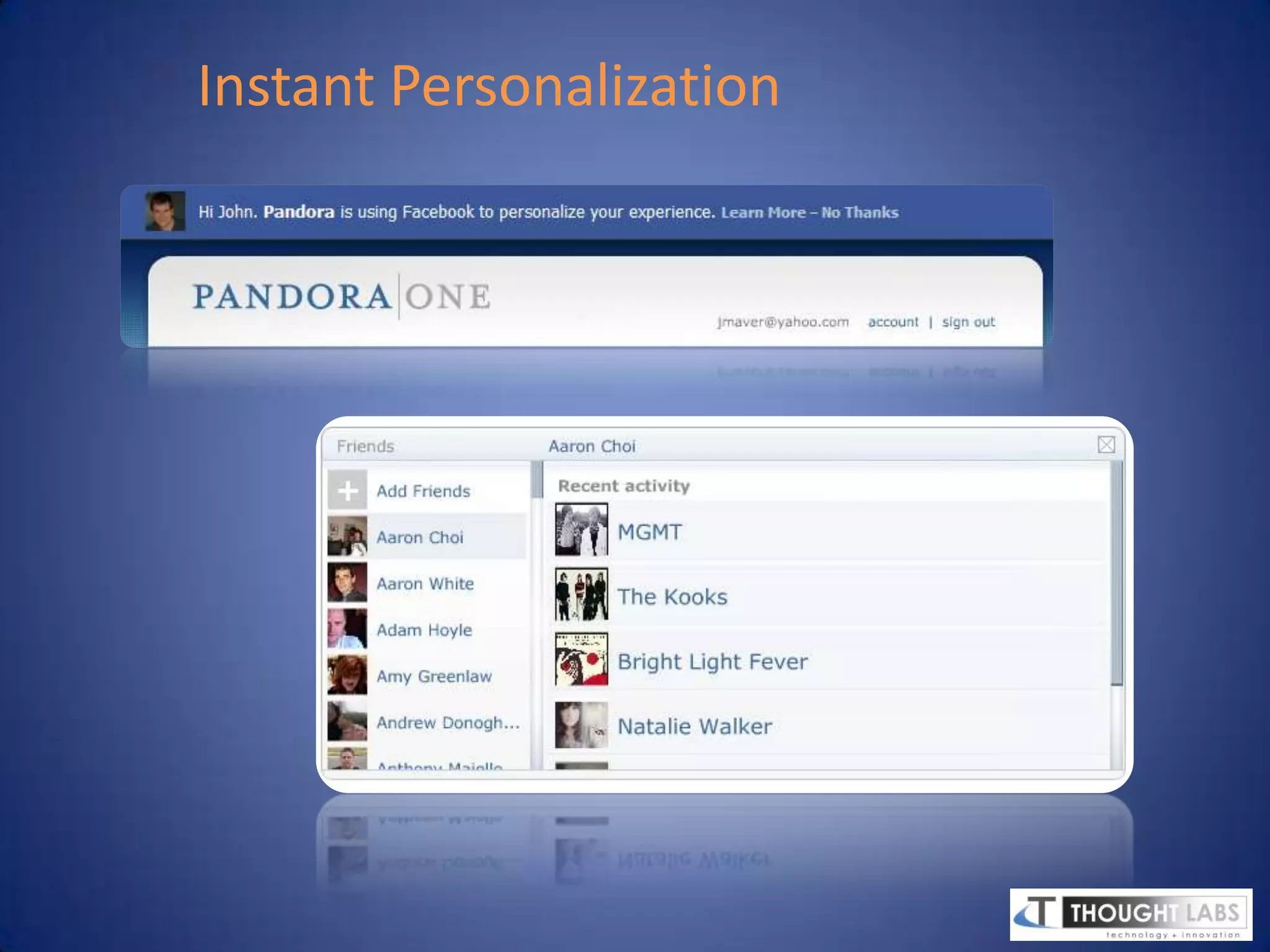 Instant Personalization