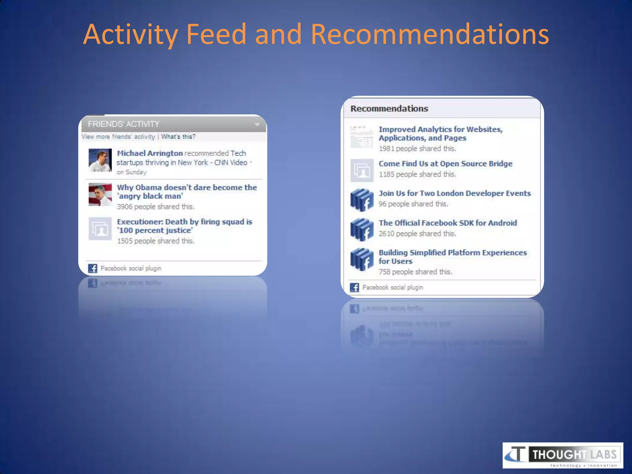 Activity Feed and Recommendations