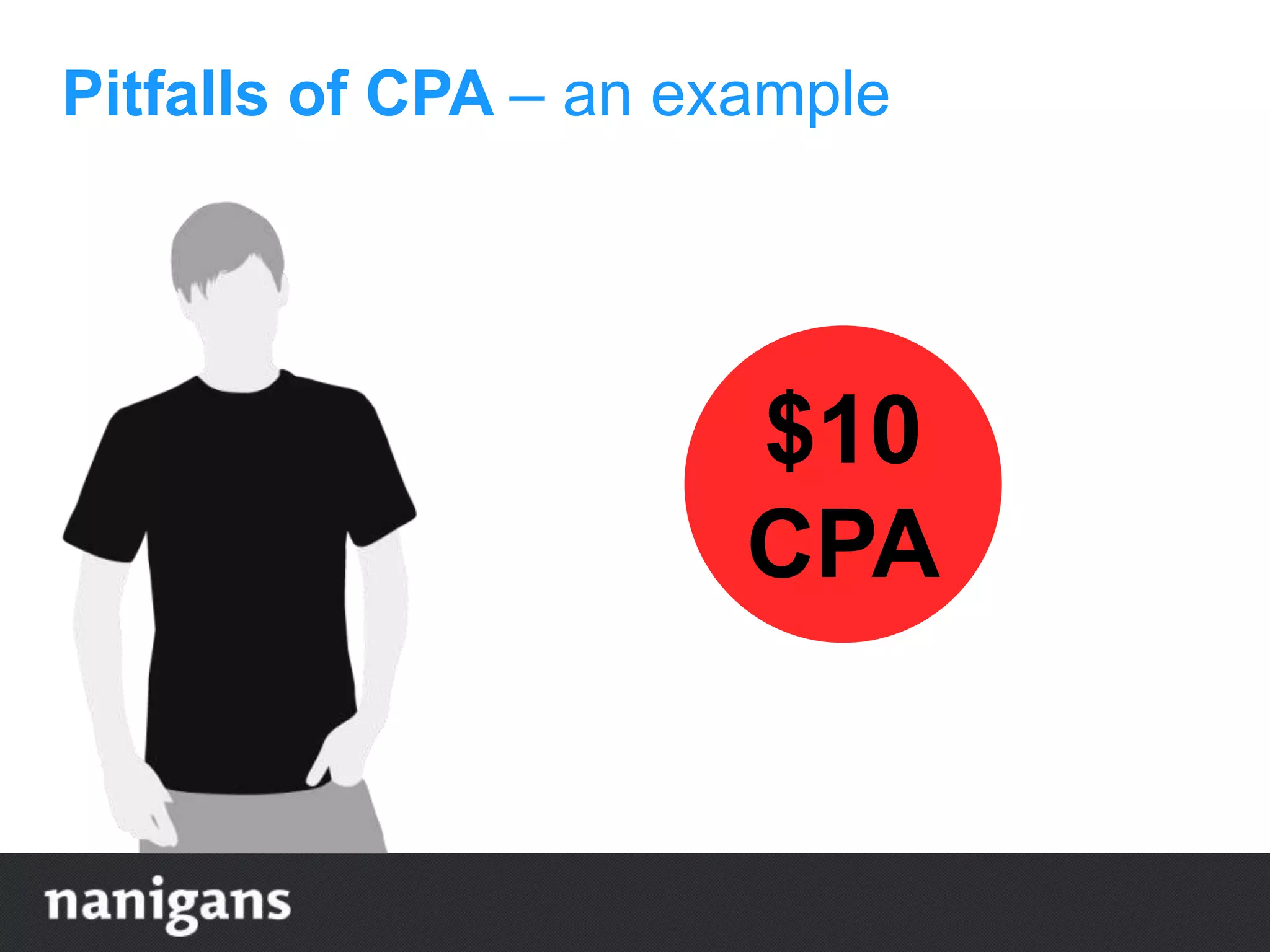 Pitfalls of CPA – an example
$10
CPA
 