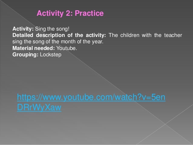 The month of the year