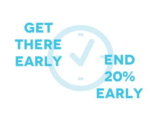 Get
there
early End
20%
early
 