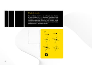 Criação do símbolo

     Este símbolo circular é a unificação das hastes
     do logo anterior (o “S” estilizado), formando uma
     estrela em movimento que, ao ser aplicada em uma
     circunferência simples como um corte vazado, forma
     em primeiro plano “documentos” sendo transformados
     pelas soluções e tecnologia da SML.




10
 
