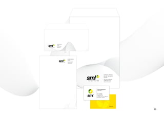 Av. Paulista, 1776 Cj 21A
                         Bela Vista - São Paulo/SP
                         01310-921

                         Tel. +55 (11) 262-2343
Seu futuro em um click   sml@smlinfo.com.br
                         www.smlinfo.com.br




                                                     3262-2343




                                                                                                           Av. Paulista, 1776 Cj 21A
                                                                                                           Bela Vista - São Paulo/SP
                                                                                                           01310-921

                                                                                                           Tel. +55 (11) 262-2343
                                                                 Seu futuro em um click                    sml@smlinfo.com.br
                                                                                                           www.smlinfo.com.br




                                                                                   Nome Sobrenome
                                                                                   Cargo Principal



                                                                                   55 (11) 9123-4567
                                                                                   55 (11) 3262-2343
                                                                                   sml@smlinfo.com.br
                                                                                   Av. Paulista, 1776 Cj. 21A - Bela Vista
                                                                                   São Paulo/ SP - 01310-921




                                                                                                                                       49
 