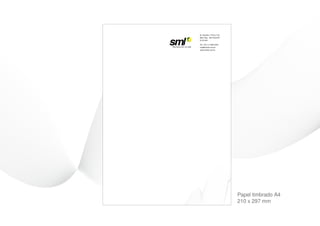 Papel timbrado A4
210 x 297 mm
 