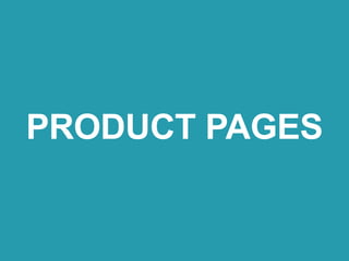 PRODUCT PAGES
 