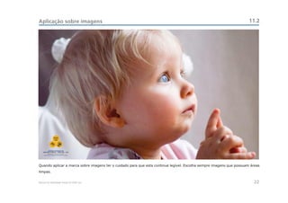 Aplicação sobre imagens                                                                                              11.2




                  CEAC
                   Sul




          CENTRO ESTADUAL DE
    ANÁLISES CLÍNICAS - ZONA SUL - OSS




Quando aplicar a marca sobre imagens ter o cuidado para que esta continue legível. Escolha sempre imagens que possuam áreas
limpas.


Manual de Identidade Visual do CEAC Sul                                                                                22
 