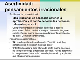 Sustitución de ideas irracionales