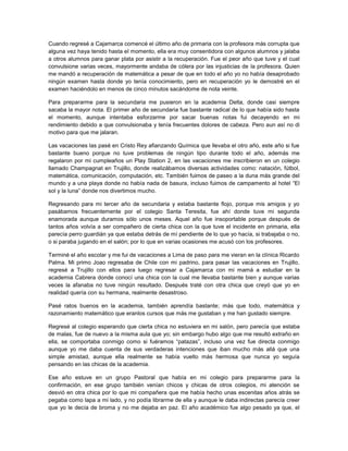 Mi vida hasta la universidad