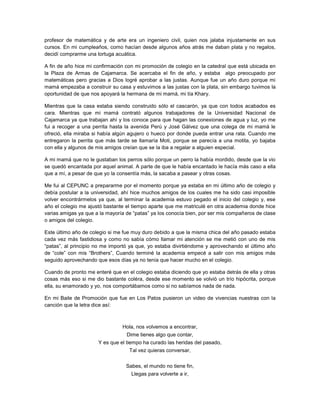 Mi vida hasta la universidad