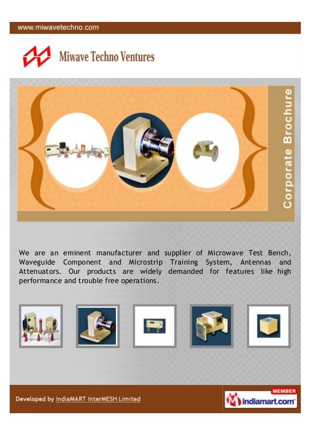 Miwave Techno Ventures Indore Microwave Test Bench
