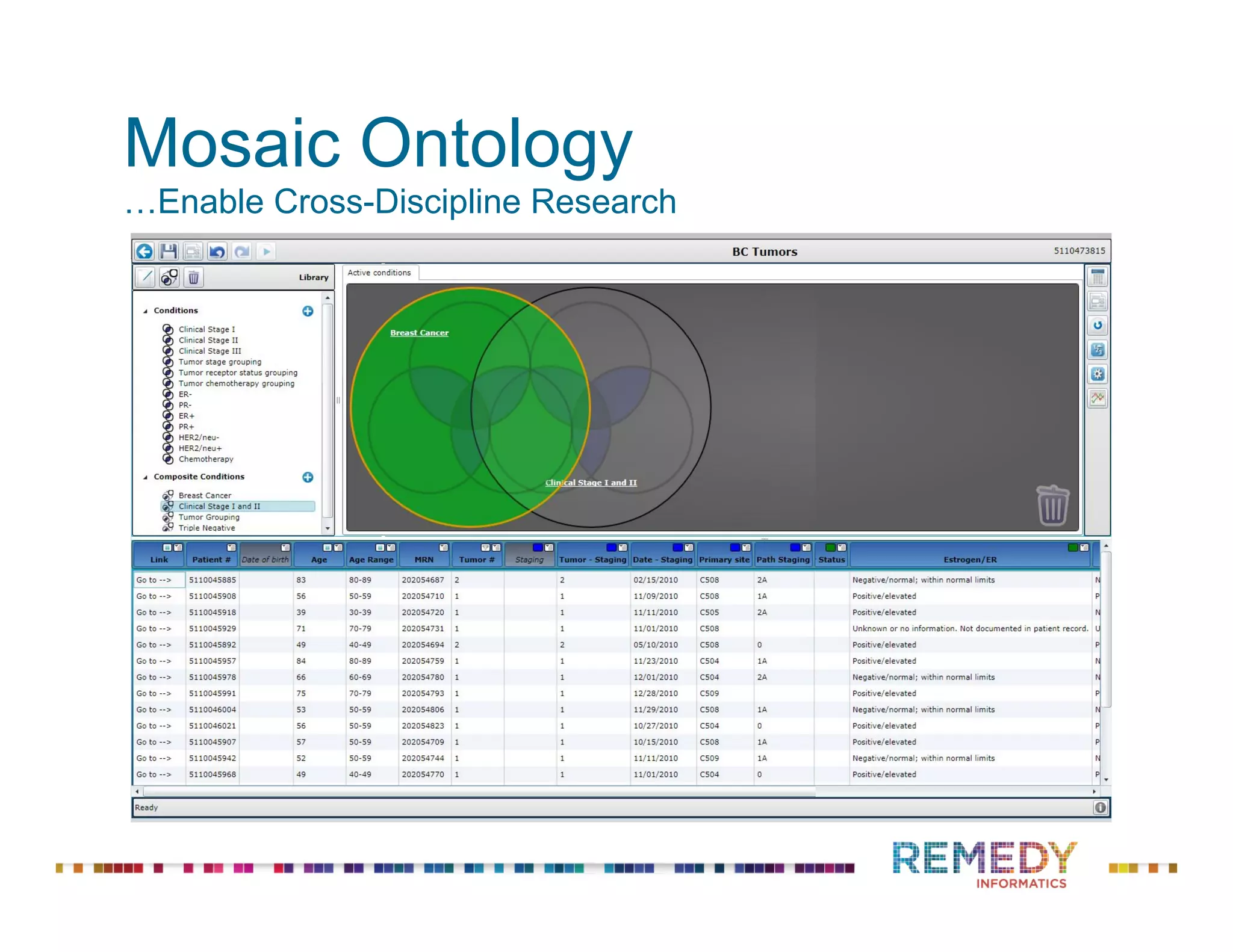 Mosaic Ontology
…Enable Cross-Discipline Research
 