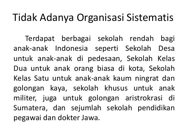 Sejarah Pendidikan Indonesia