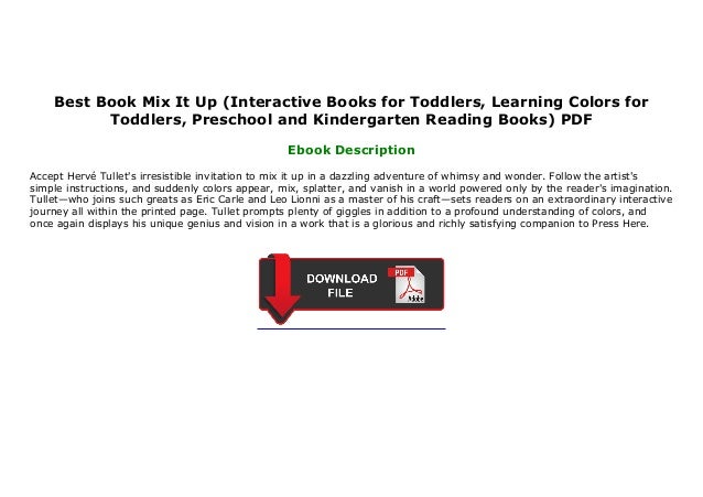 Best Book Mix It Up Interactive Books For Toddlers Learning Colors