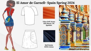 El Amor de Garnell- Spain Spring 2024
Bull Denim
100% Cotton
Ultra-Soft Jersey
95% Rayon, 5%
Spandex
 