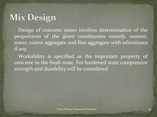 Concrete mix design | PPTX