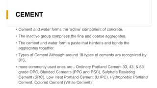 Mix design for concrete