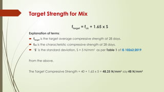 Mix Design of M40 Concrete & Application of NDT.pptx
