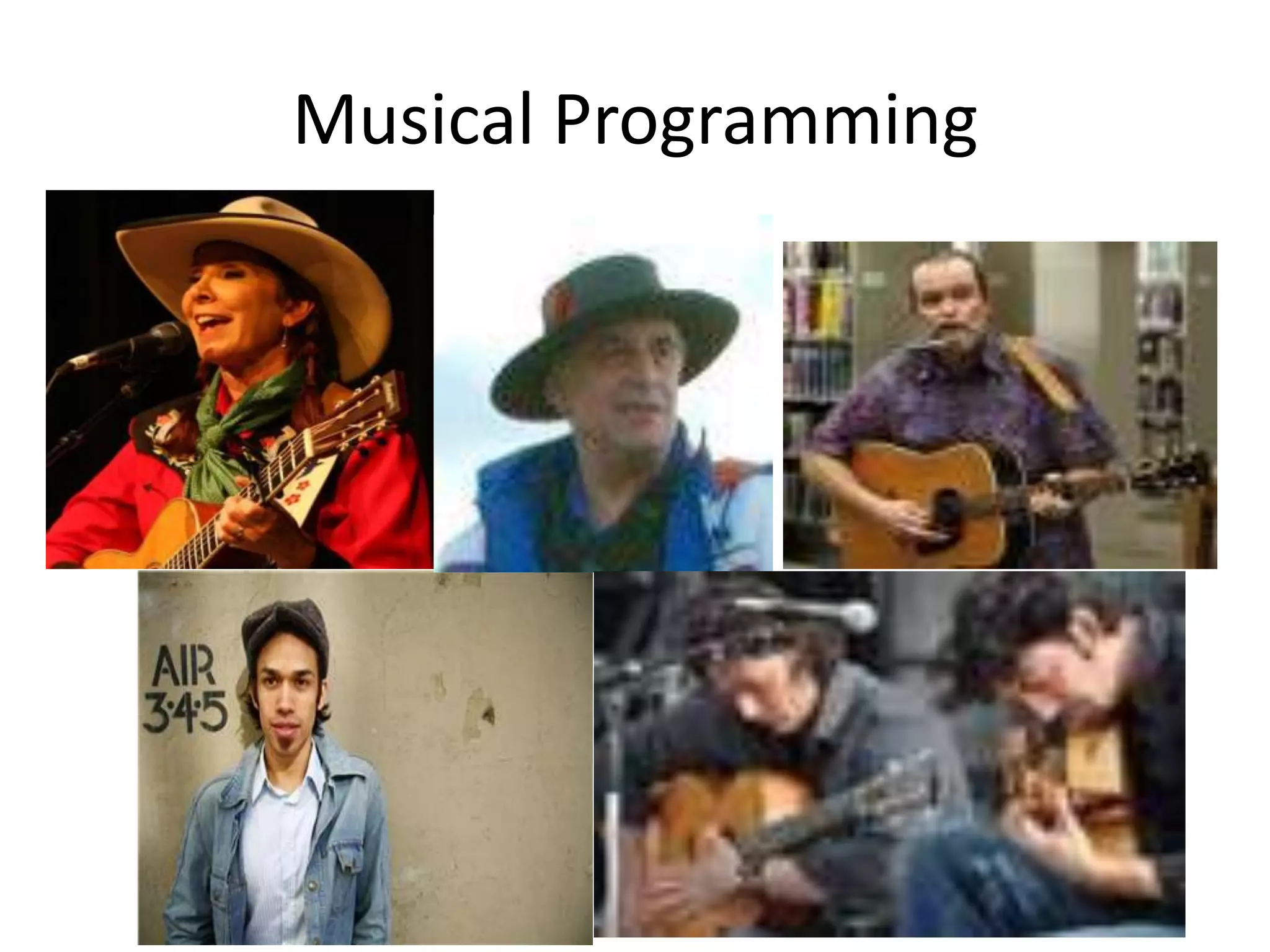 Musical Programming
 