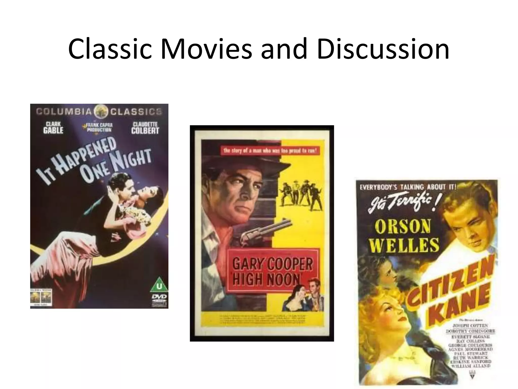 Classic Movies and Discussion
 