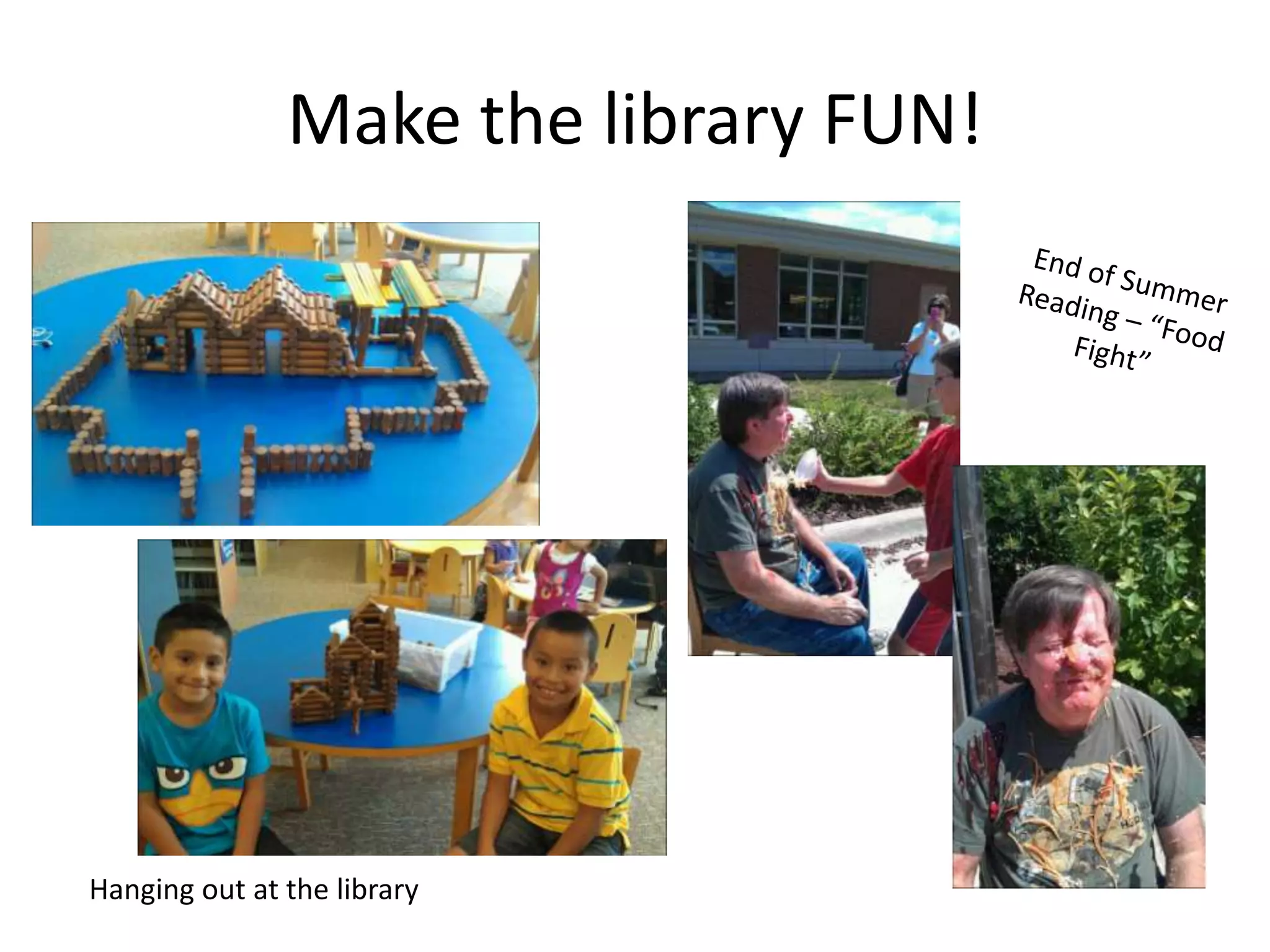 Make the library FUN!




Hanging out at the library
 