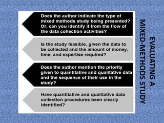 Mixed methods research combined | PPTX