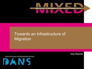 Towards an Infrastructure of
Migration


                               Dirk Roorda
 