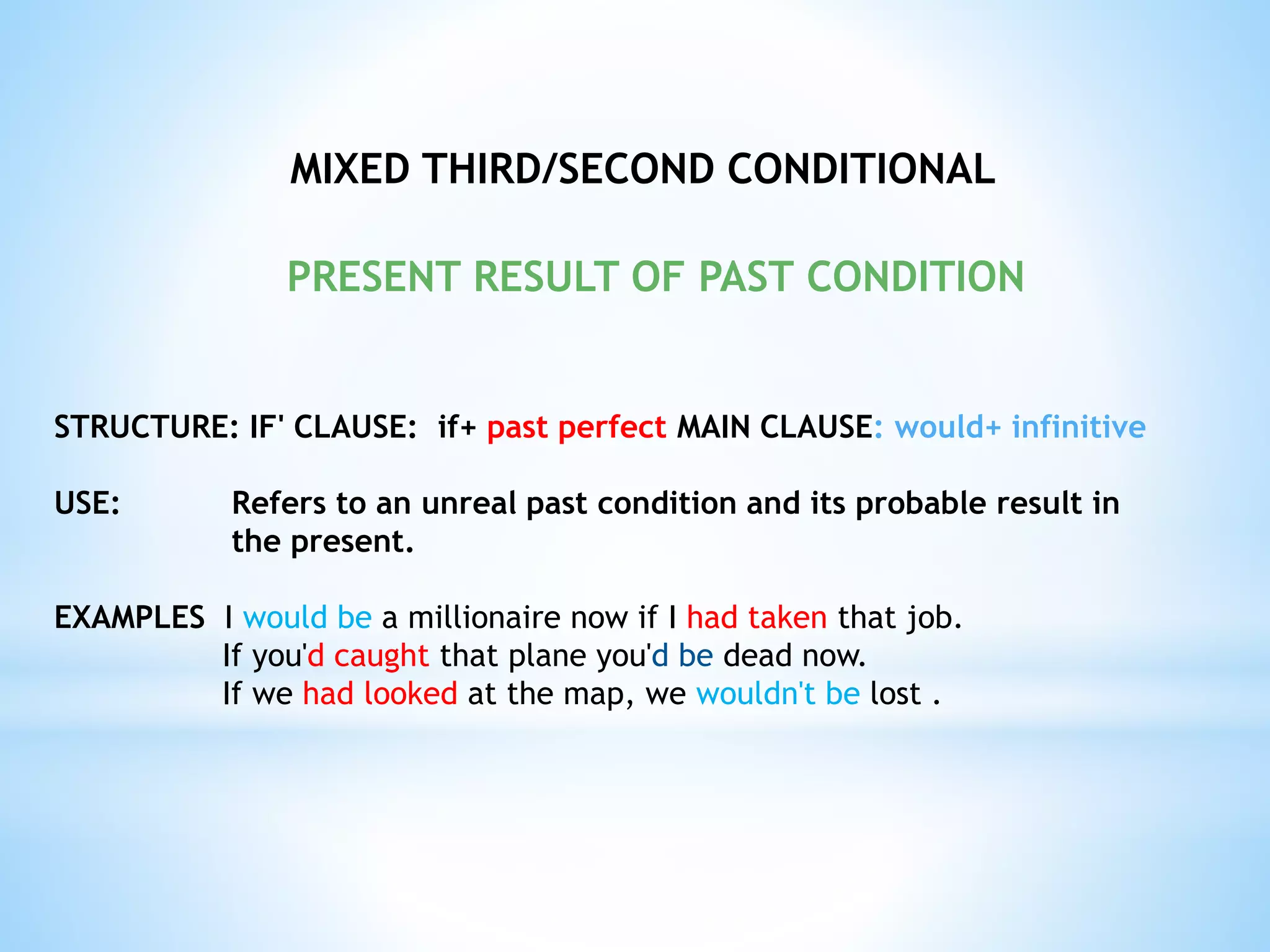 Mixed conditionals | PPTX
