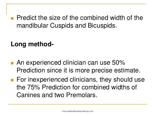 mixed dentition analysis certified fixed orthodontic moyers mixed dentition analysis chart