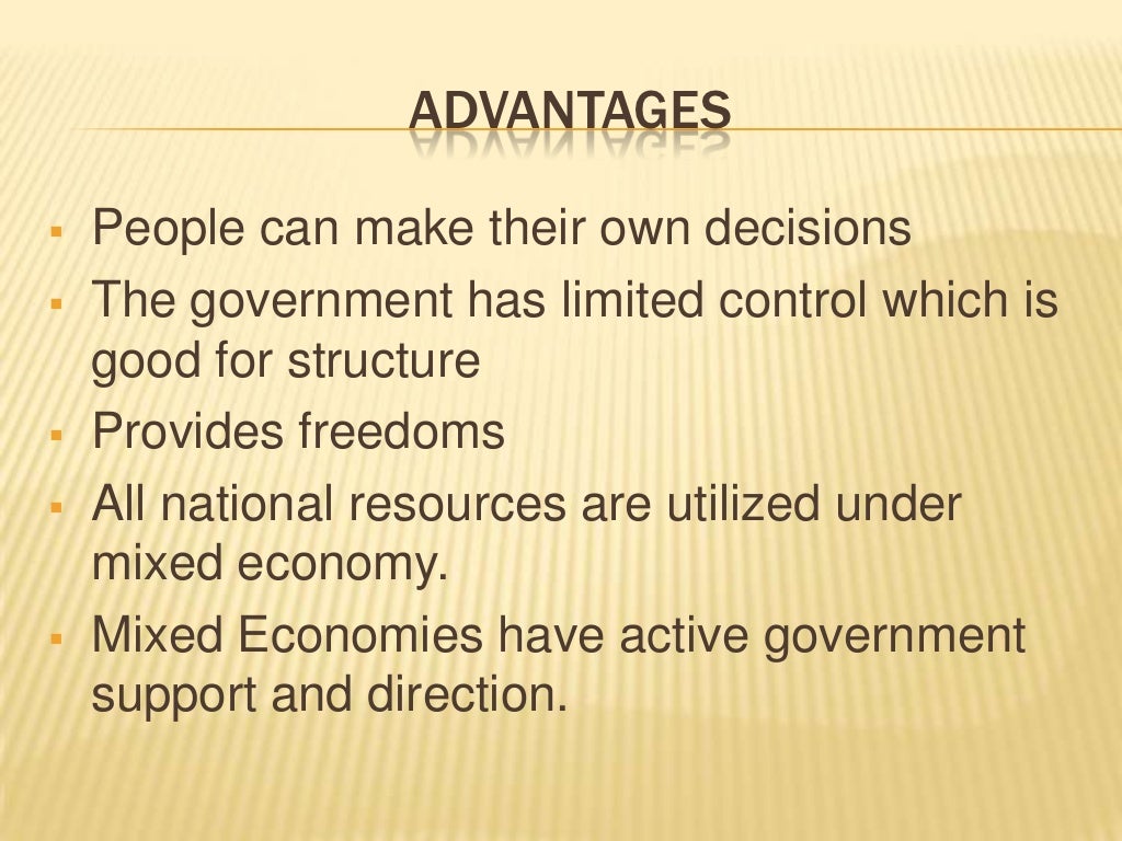 Mixed economic system