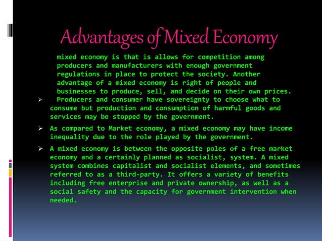 Mixed economy | PPTX