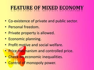 Mixed economy model | PPTX