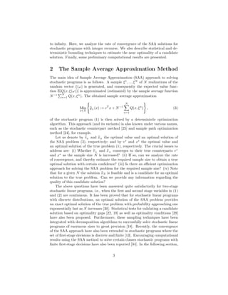 The Sample Average Approximation Method for Stochastic Programs with ...