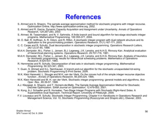 Stochastic Integer Programming. An Algorithmic Perspective | PDF