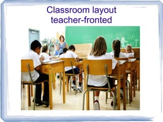 Classroom layout
teacher-fronted
 