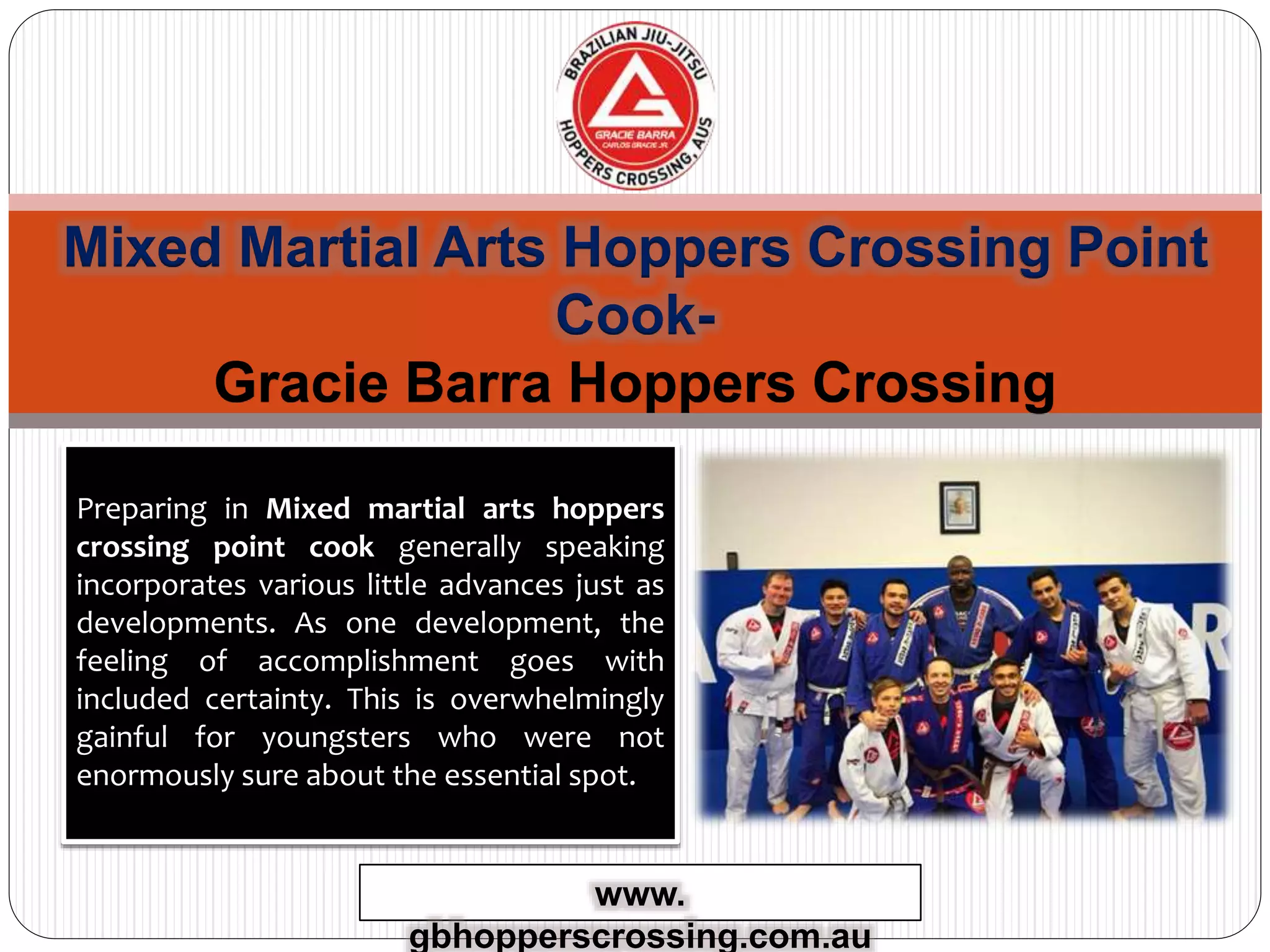 Mixed martial arts hoppers crossing point cook PPT