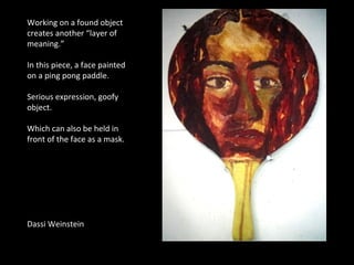 Emotion Face Using Found Object Mixed Media and the Found Object | PPT