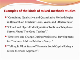 Mixed method | PPT